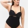 Zizzi Mit Hoher Taille - String - Black