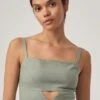 Ana Crop - Blouse - Sage Green