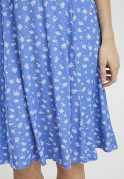 Fransa Frfedot - Jerseyjurk - Ultramarine W. Flowers -Ulla Popken Winkel 52d1be02be744b8d903fa2016a5107c7