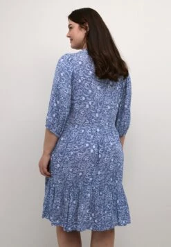 Kcferina Ami - Jurk - Blue Small Flower -Ulla Popken Winkel 52eb6f035f074e6ab773eae8f4ee0d40