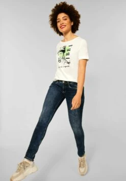 STREET ONE Mit Astro Print - T-Shirt Print - Weiß -Ulla Popken Winkel 54920e902ec740efa4d0d3f5e12f50cd