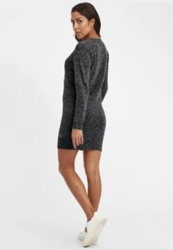 OXMO Oxnatti - Gebreide Jurk - Charcoal -Ulla Popken Winkel 57ad474f9580493b96fe680a204dce9e