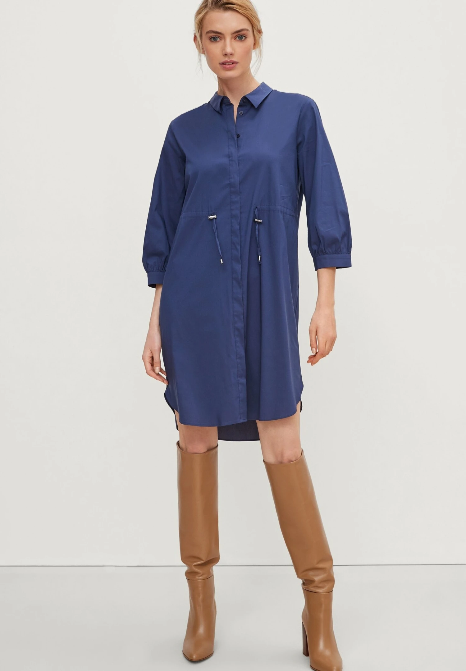 Comma Blousejurk - Navy 2 Comma Blousejurk - Navy - Afbeelding 2