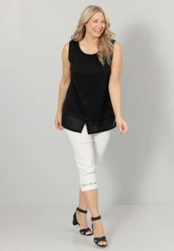 Long - Top - Schwarz 10 Long - Top - Schwarz -Ulla Popken Winkel 594e36723e4348b08a0d8e47fc66aad4