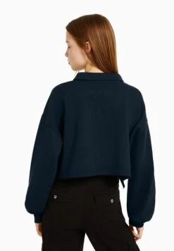 BERSHKA Print With Collar - Poloshirt - Royal Blue -Ulla Popken Winkel 5b06cd4f145d45f3a9121c3026809093