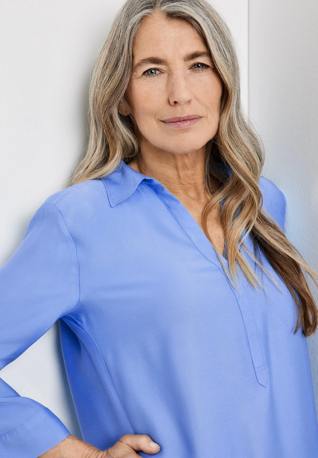 1/1 Arm - Blouse - Bright Blue 2 1/1 Arm - Blouse - Bright Blue - Afbeelding 2