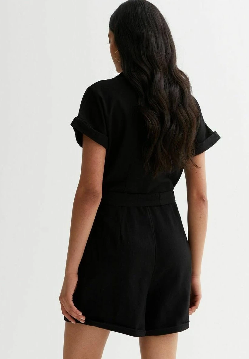 New Look Belted Utility- Jumpsuit - Black 2 New Look Belted Utility- Jumpsuit - Black - Afbeelding 2