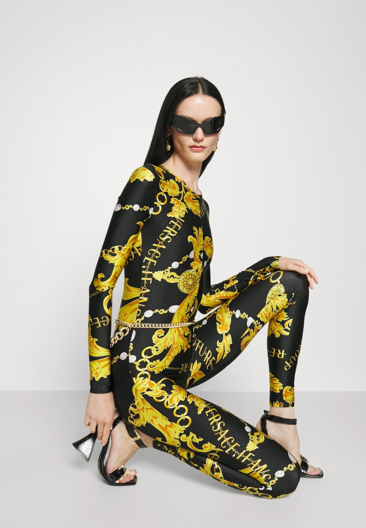 Lycra Chain Couture - Jumpsuit - Black/Gold 4 Lycra Chain Couture - Jumpsuit - Black/Gold - Afbeelding 4