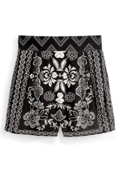 Next High Waisted Standard - Shorts - Black White Large Floral 9 Next High Waisted Standard - Shorts - Black White Large Floral -Ulla Popken Winkel 5d6cea5a58054378b9a0af9a76f0c002