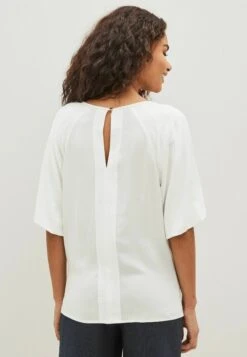 Next Notch Neck Standard - Blouse - Ecru Cream -Ulla Popken Winkel 5e2cf36c00d648c9ae2695c56464817c