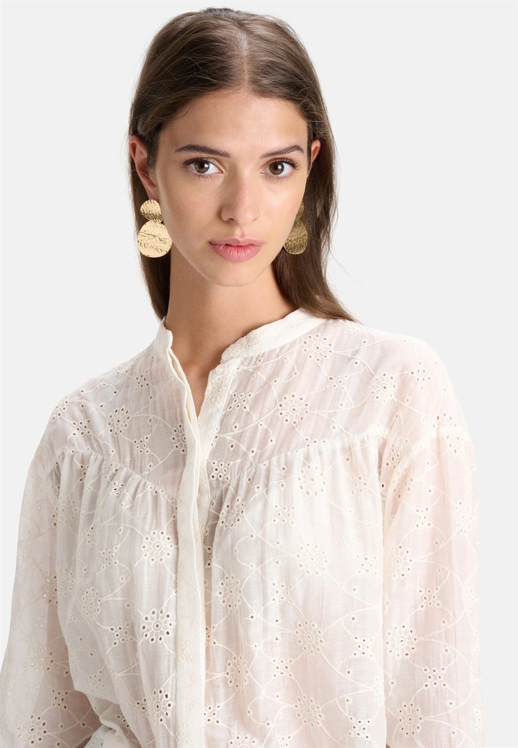 Overhemdblouse - Off-White 3 Overhemdblouse - Off-White - Afbeelding 3