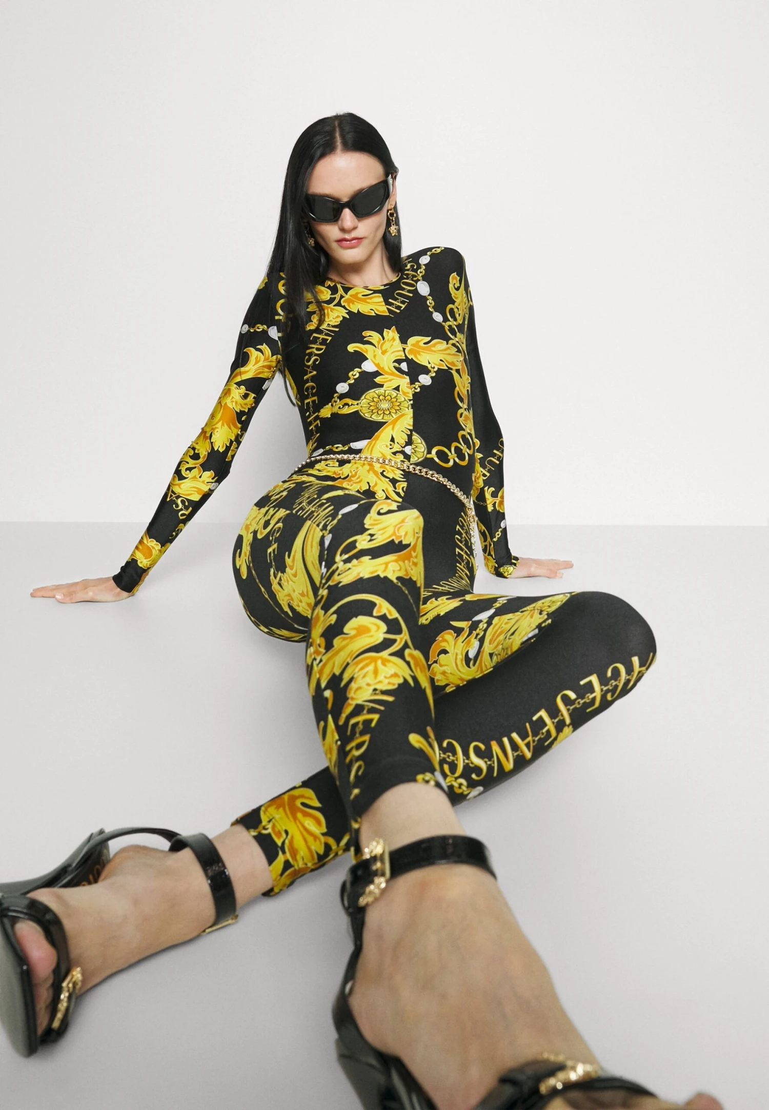 Lycra Chain Couture - Jumpsuit - Black/Gold 5 Lycra Chain Couture - Jumpsuit - Black/Gold - Afbeelding 5