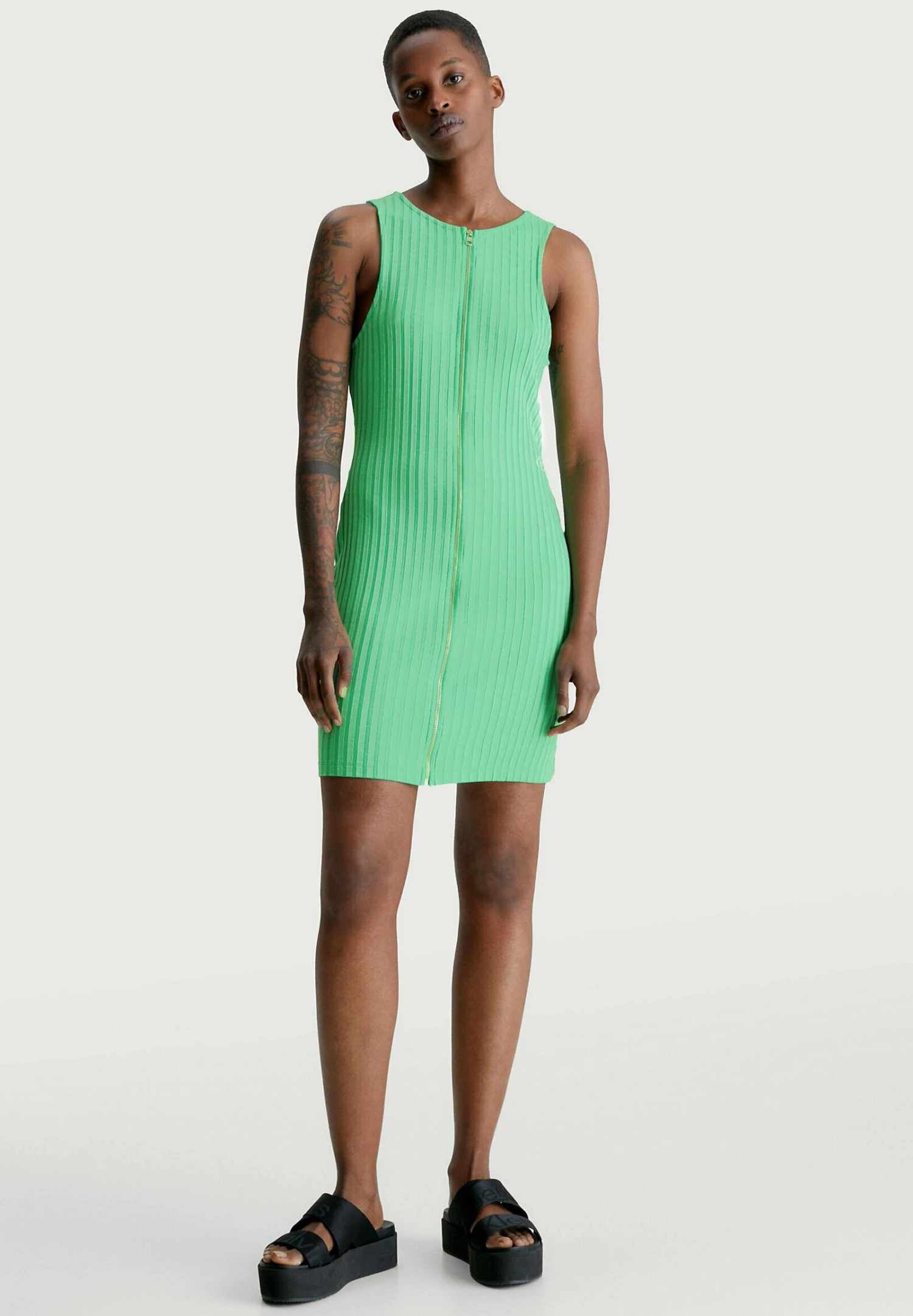 Calvin Klein Jeans Zipper Elongated - Etui-Jurk - Neptunes Wave 1 Calvin Klein Jeans Zipper Elongated - Etui-Jurk - Neptunes Wave