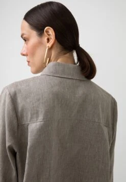 Oxford - Overhemdblouse - Beige -Ulla Popken Winkel 6778875a7bfe421480f89bb1ca814a17