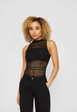 URBAN CLASSICS Turtleneck - Top - Black