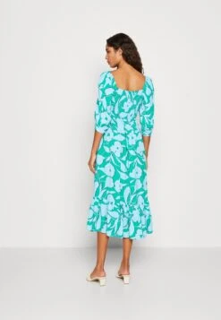 Marks & Spencer Smocked Midi - Jurk - Blau -Ulla Popken Winkel 6a8abaf95ae3454c9b6d843b428b920e