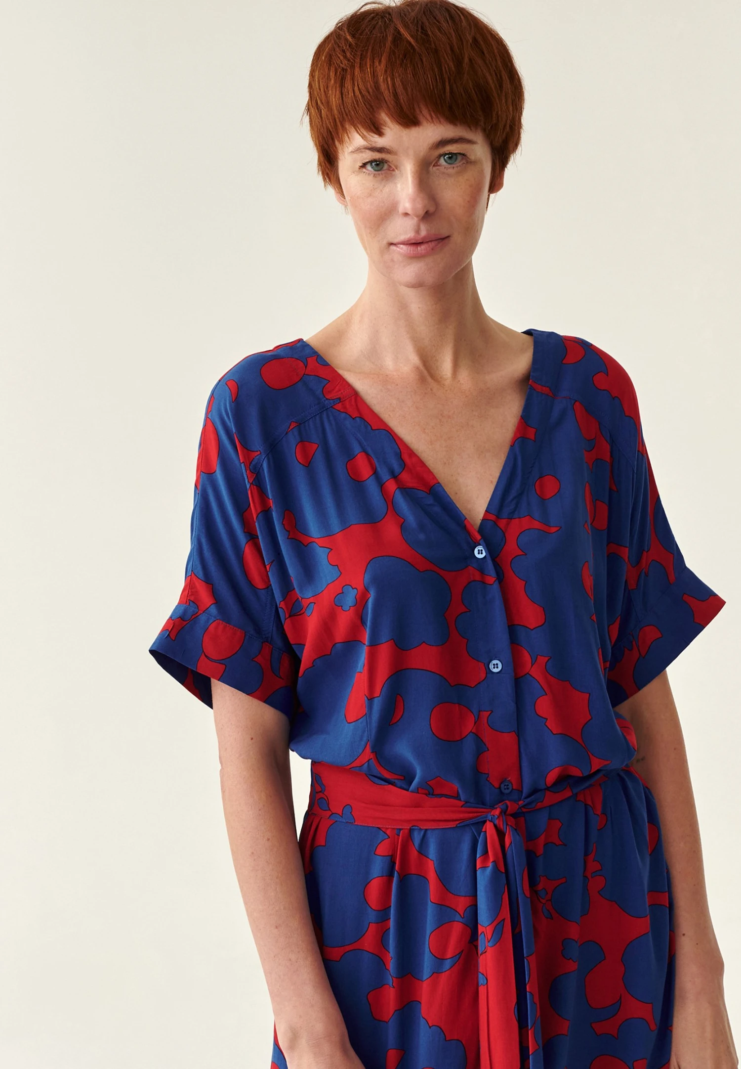 Kimadi - Blousejurk - Red 4 Kimadi - Blousejurk - Red - Afbeelding 4