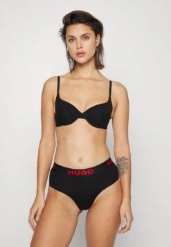 Hugo Underwire Bra Sporty Logo - Beugel Bh - Black -Ulla Popken Winkel 6d9b1efeeea6455cbf1bb5574727aff3