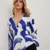 NA-KD Strukturiertes - Blouse - Abstract Print