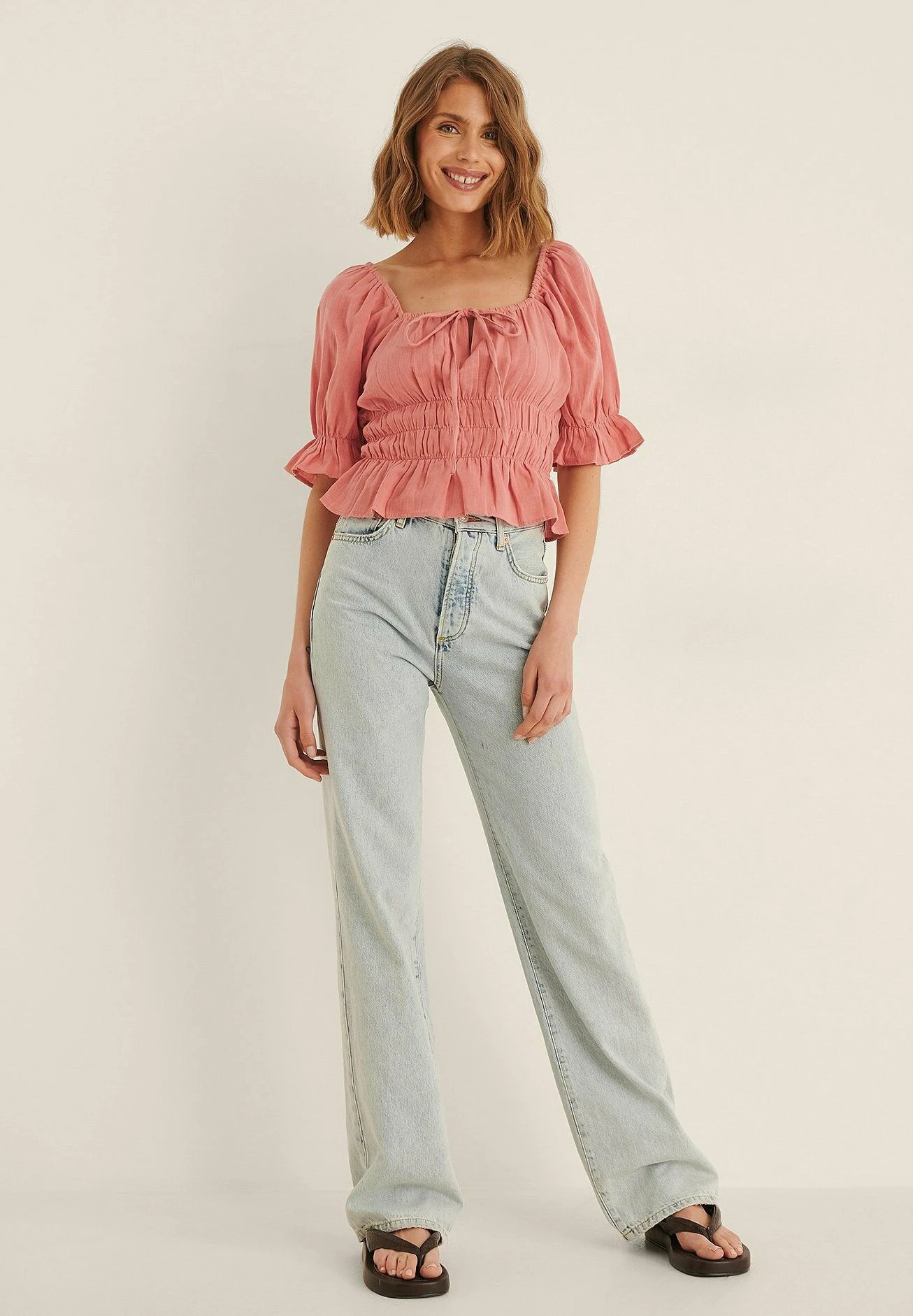 NA-KD Blouse - Rust 2 NA-KD Blouse - Rust - Afbeelding 2