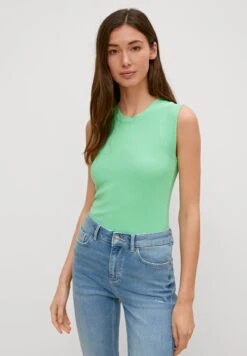Mit Rippstruktur - Top - Hellgrün