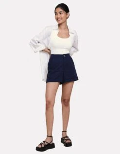 Threadbare Thb Cactus Class - Shorts - Navy