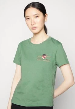 Gant Archive Shield- T-Shirt Print - Jade Green -Ulla Popken Winkel 72457877f7354df086d5d26483d76712