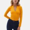 V-Neck - Longsleeve - Apricot