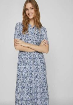 Vila Kurzärmeliges - Blousejurk - Cloud Dancer -Ulla Popken Winkel 73d0d79db9a343eda3c0371dd0e6f066