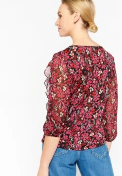 LOLALIZA Floral Print - Blouse - Black 7 LOLALIZA Floral Print - Blouse - Black -Ulla Popken Winkel 761acf65cdbf4474aca6b2085a07ece0