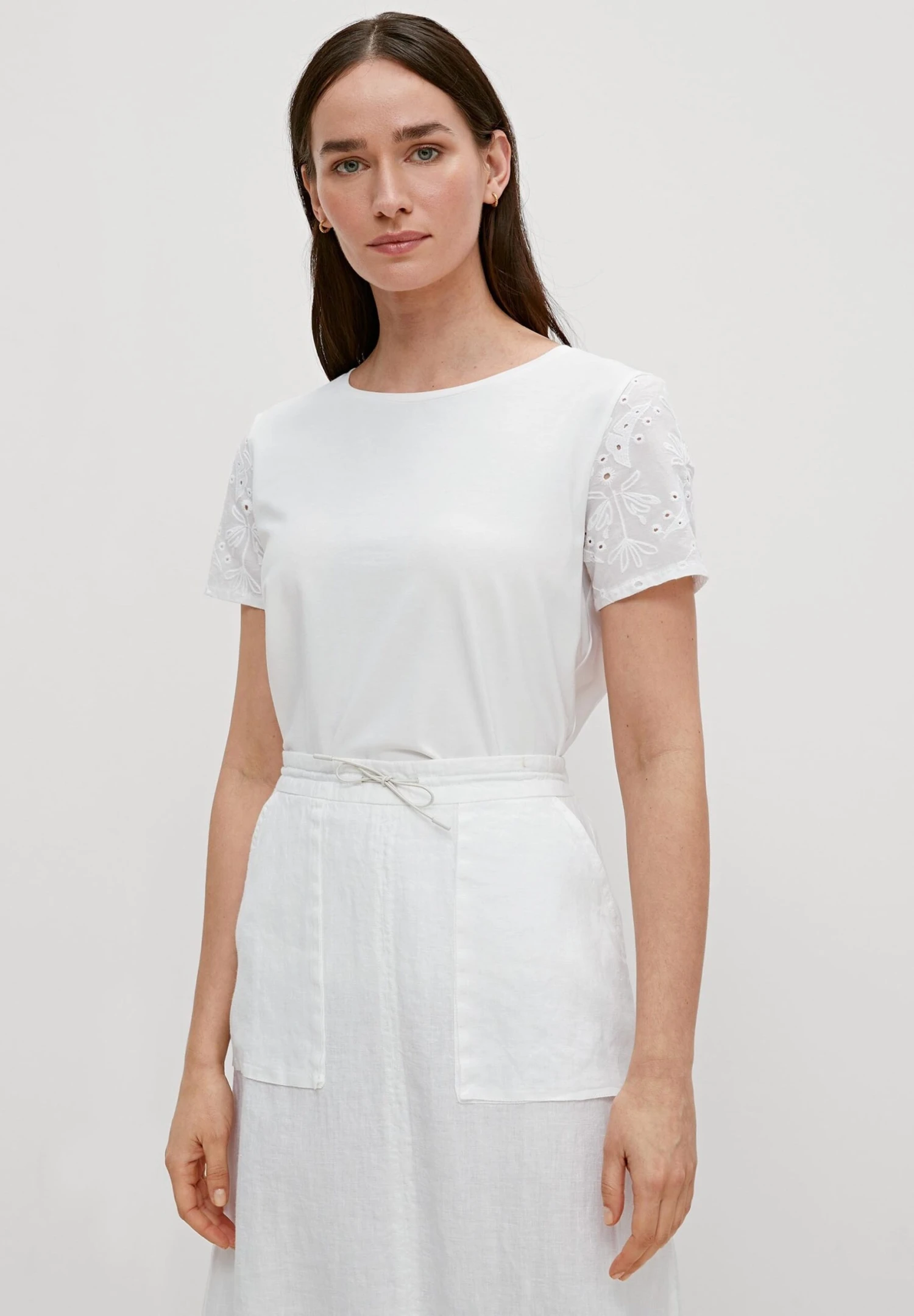 Comma Mit Details - T-Shirt Print - Off White 1 Comma Mit Details - T-Shirt Print - Off White