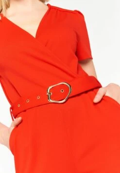 LOLALIZA Jumpsuit - Red -Ulla Popken Winkel 78c4cba7f7d84dc6a009b61da9ad2746