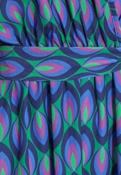 Lts Geometric Print Wrap - Jerseyjurk - Blue -Ulla Popken Winkel 7abd5843cf2b4e008ef358fe9fbaf258