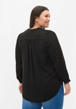 Zizzi Long Sleeved - Blouse - Black -Ulla Popken Winkel 7aefd21ecbd84b948531d1d2e7bf9da6