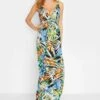 Palm Leaf - Maxi-Jurk - Green