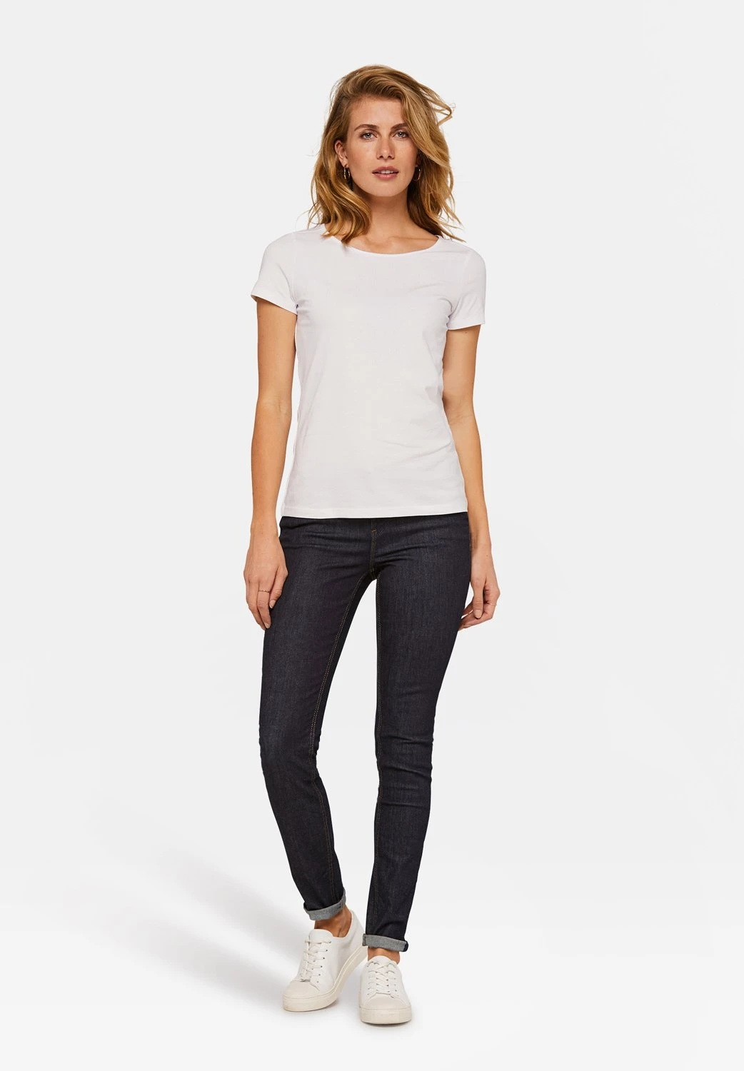 WE FASHION Aus Bio - T-Shirt Basic - White 2 WE FASHION Aus Bio - T-Shirt Basic - White - Afbeelding 2