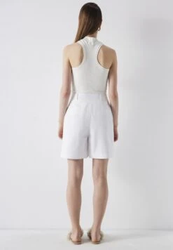 Ipekyol Relaxed Fit- Shorts - White -Ulla Popken Winkel 807adae135894fd296b863f1f78e68bb