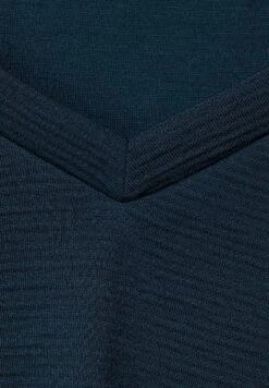 STREET ONE Mit V-Ausschnitt - Longsleeve - Blau 9 STREET ONE Mit V-Ausschnitt - Longsleeve - Blau -Ulla Popken Winkel 8086be5f47c04c21a0c3af3010feba78