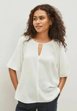 Next Notch Neck Standard - Blouse - Ecru Cream -Ulla Popken Winkel 815c8b7fe382434c8474f98251450706