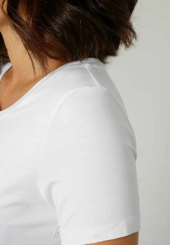 T-Shirt Print - Weiß/Schwarz -Ulla Popken Winkel 8187d63c63d743b786fdbc7198ff97ee