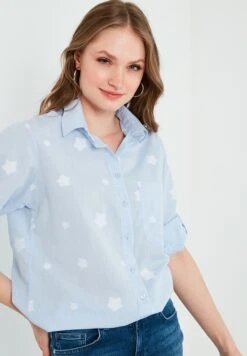 LELA Regular Fit- Overhemdblouse - Blue 5 LELA Regular Fit- Overhemdblouse - Blue -Ulla Popken Winkel 84c87e361b5d49789c26ede081fe55fe