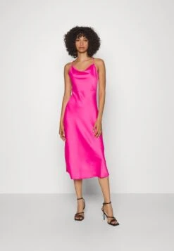 Yasdotteacross Strap Midi Dress - Cocktailjurk - Fuschia Purple
