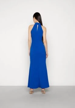 Wal G Halter Neck Maxi Dress - Galajurk - Electric Blue -Ulla Popken Winkel 86e926ac47d947a2a473aa006c2b7172