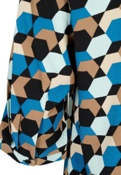 Zizzi Mit 3/4-Ärmeln - Blouse - Geometric Aop -Ulla Popken Winkel 87786979f5fb4a1b8e69b19facbc2875