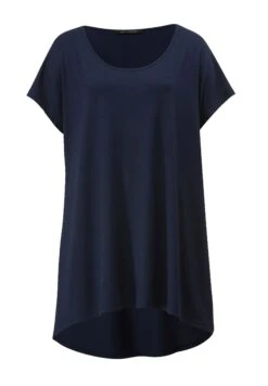 T-Shirt Basic - Marineblau -Ulla Popken Winkel 883b13a8fd9b436695439c9154d4f369