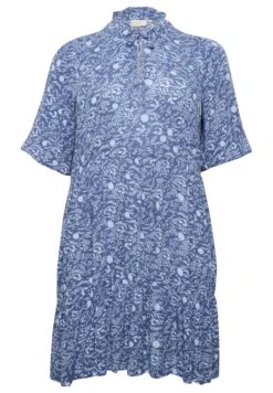 Kcferina Ami - Jurk - Blue Small Flower -Ulla Popken Winkel 8929f1e421504b30ae6b526fe903dd4d