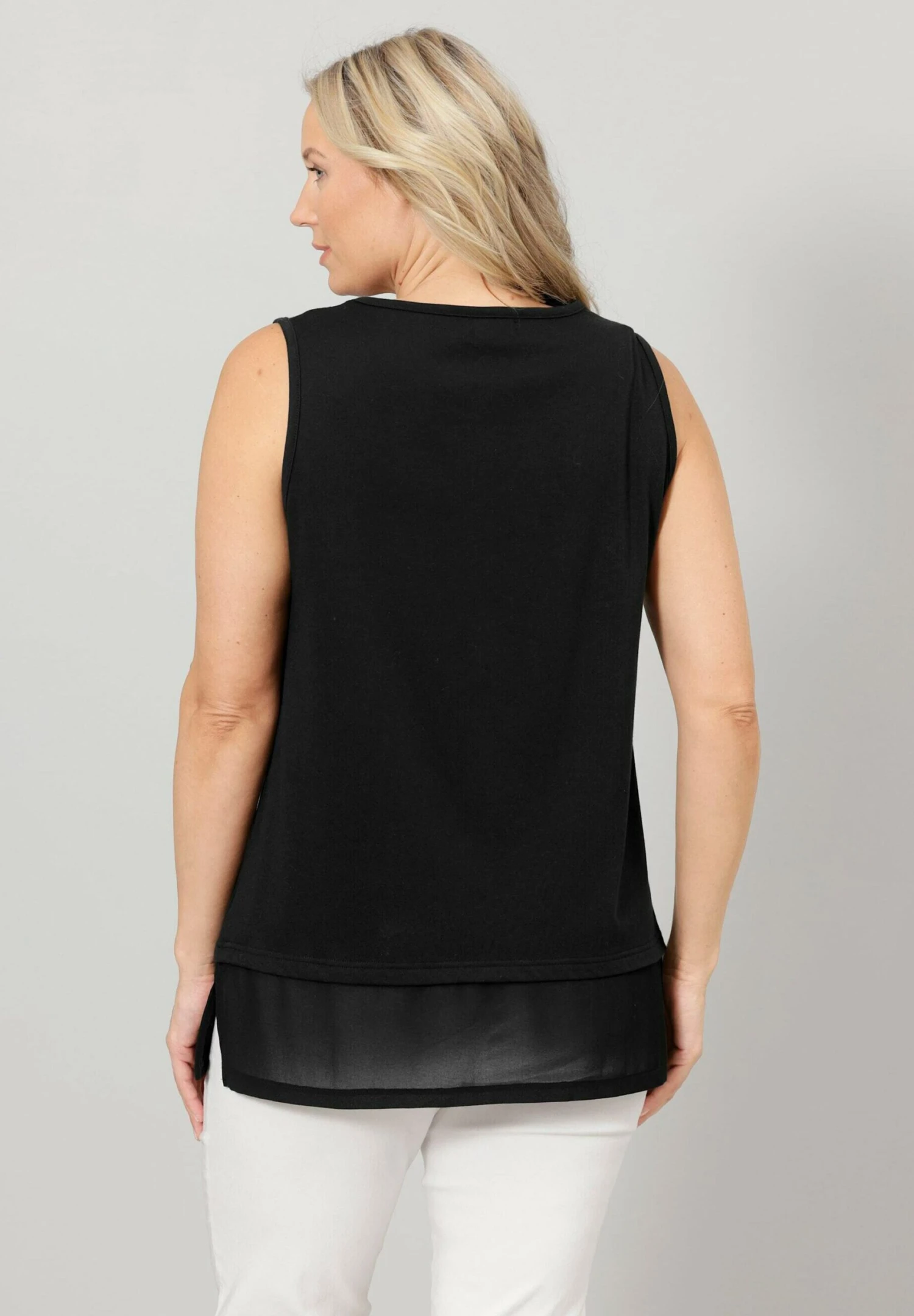 Long - Top - Schwarz 3 Long - Top - Schwarz - Afbeelding 3