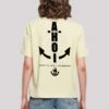 F4NT4STIC Ahoi Anker Knut Jan Hamburg - T-Shirt Print - Softyellow