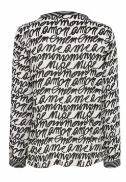 Blouse - Off White Schwarz -Ulla Popken Winkel 8b2bba7c001d4cc09433f209aa6b0f06