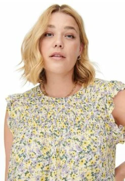 ONLY CARMAKOMA Curvy Rüschenärmel - Jurk - Cloud Dancer -Ulla Popken Winkel 8cabdf4a205d4f4eae9bc0a8d3e90b69